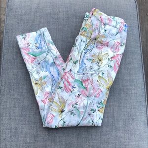 Floral H&M slacks, size 8, NWT